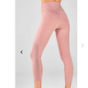 High waisted Fabletics heathered leggings large